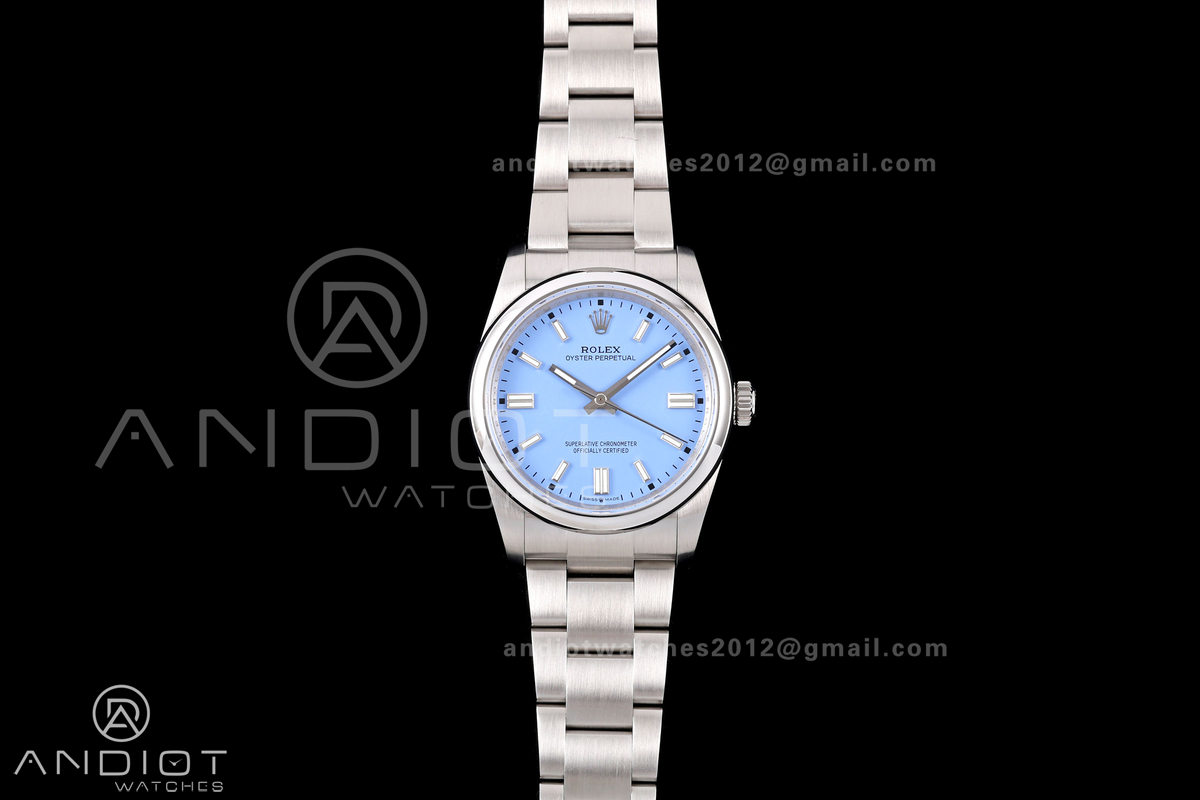 Oyster Perpetual 126000 36mm QF 1:1 Best Edition 904L Steel Lavender Dial JH3230 Free Sprung